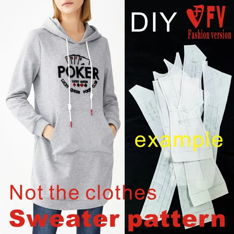 

Для резки Рисунок Женский почвы для отдыха с капюшоном длинные охранника одежда конструктивную схему 1:1 бумажная картина физической BWY-26