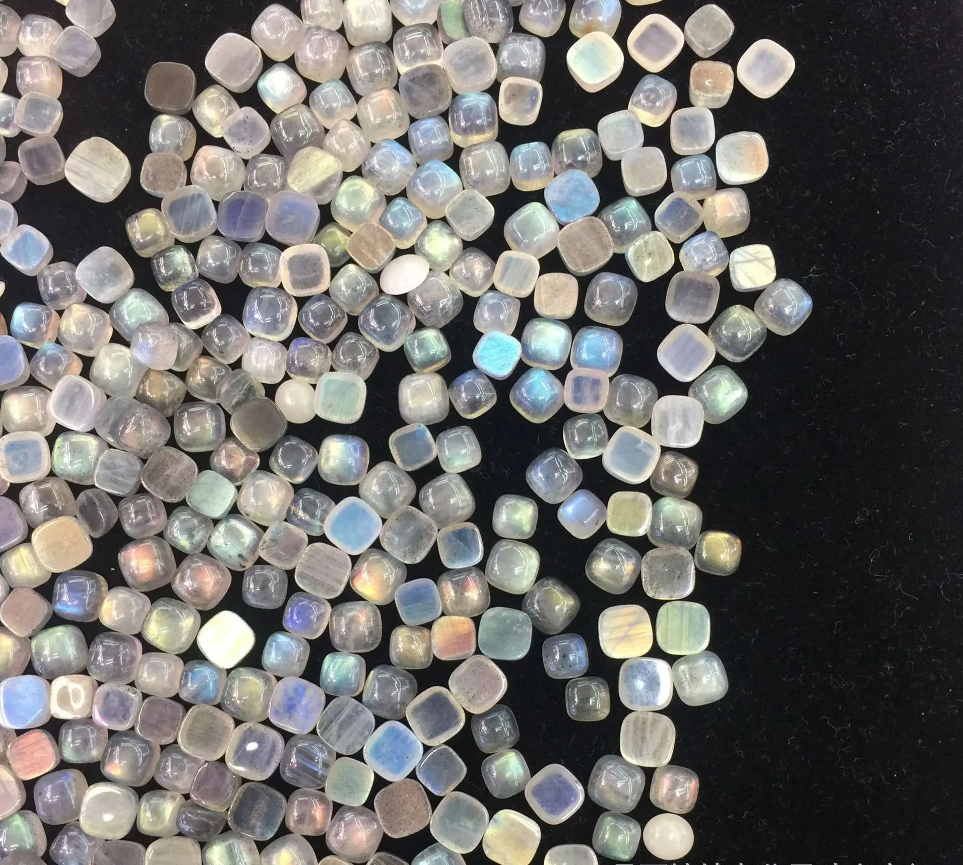 Оптовая продажа 10 шт./упаковка кольцо с радужными искусственными камнями