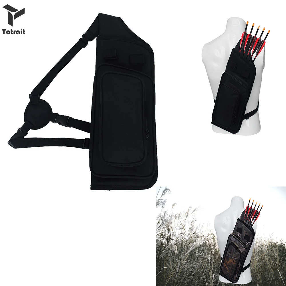 

New TOtrait High Quality outdoor Large Archery Carrying Bag Archery Arrow Quiver Tube with Back Strap Archery Arrow Case Holder