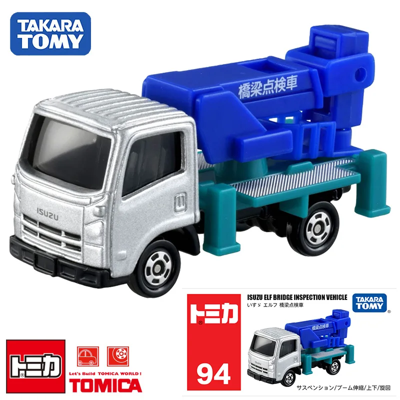 

Takara Tomy Tomica No.94 Isuzu Elf Bridge Inspection Vehicle 1/80 Hot Pop Kids Toys Motor Vehicle Diecast Metal Model