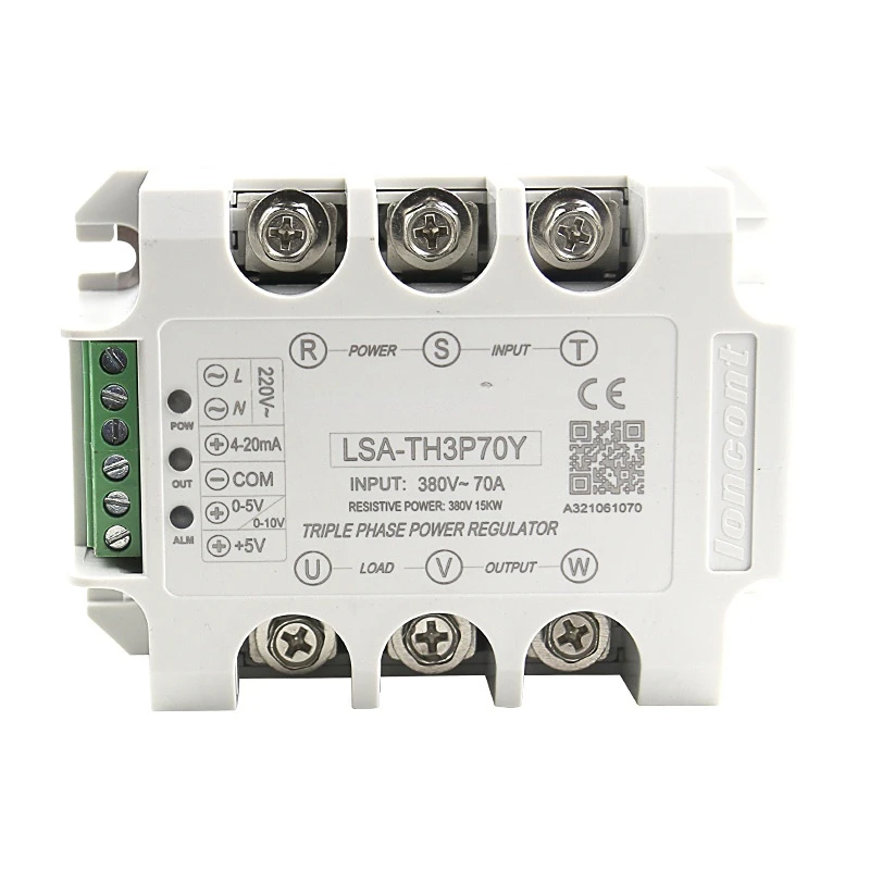 

Dimming 15A-200A Three-phase AC Voltage Regulating Module Power Regulator Thyristor Solid State Relay