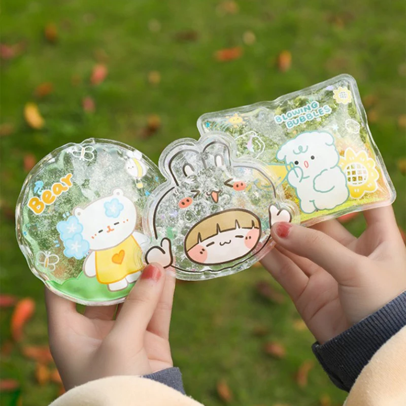 

1pc Ice Bag Creative Cartoon Portable Mini Reusable Ice Pack Cold Gel Insulated Cooler Bag Cooling Small Ice Pack Cool Ice Pack