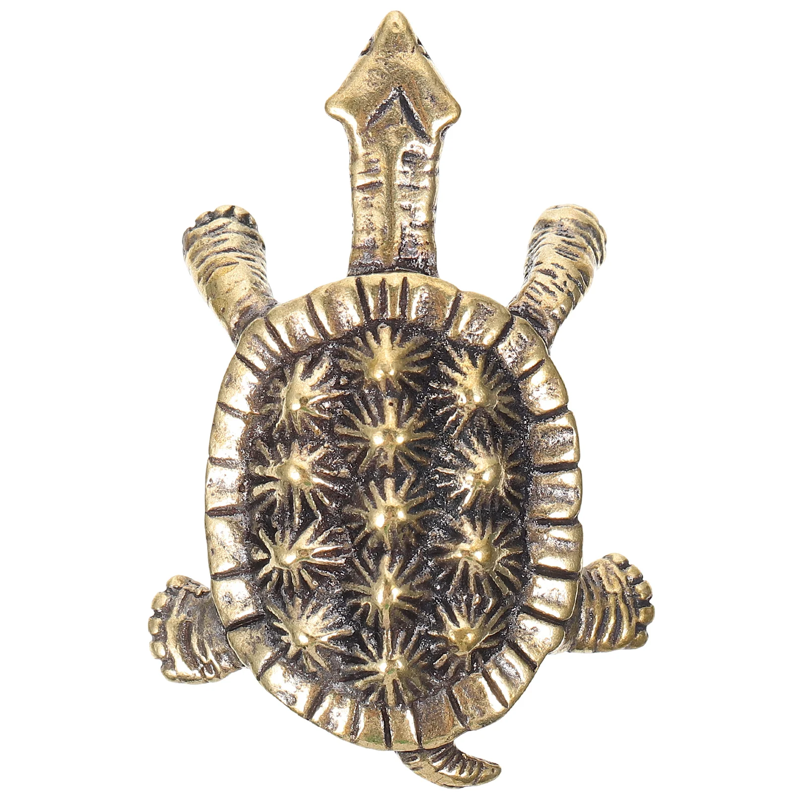 

Turtle Statue Figurine Sculptureanimal Tortoise Figurines Brass Wealth Mini Sea Desktop Figures Lucky Prosperity Ornament