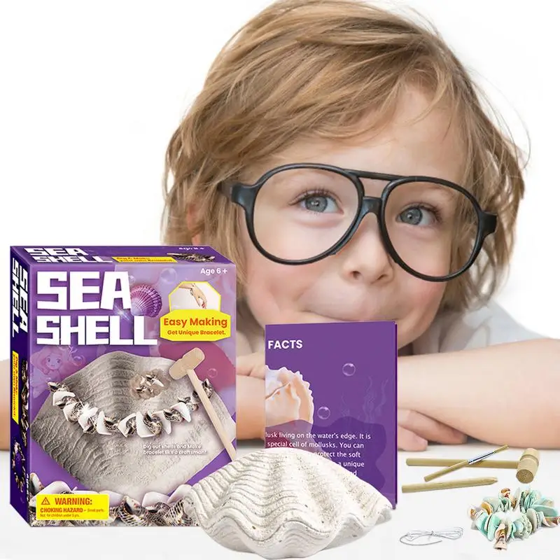 

Gemstones Dig Kit Precious Shells Digging Kit Educational Exploration Kit With Mining Tools Dig Up Shells Tools For Kids
