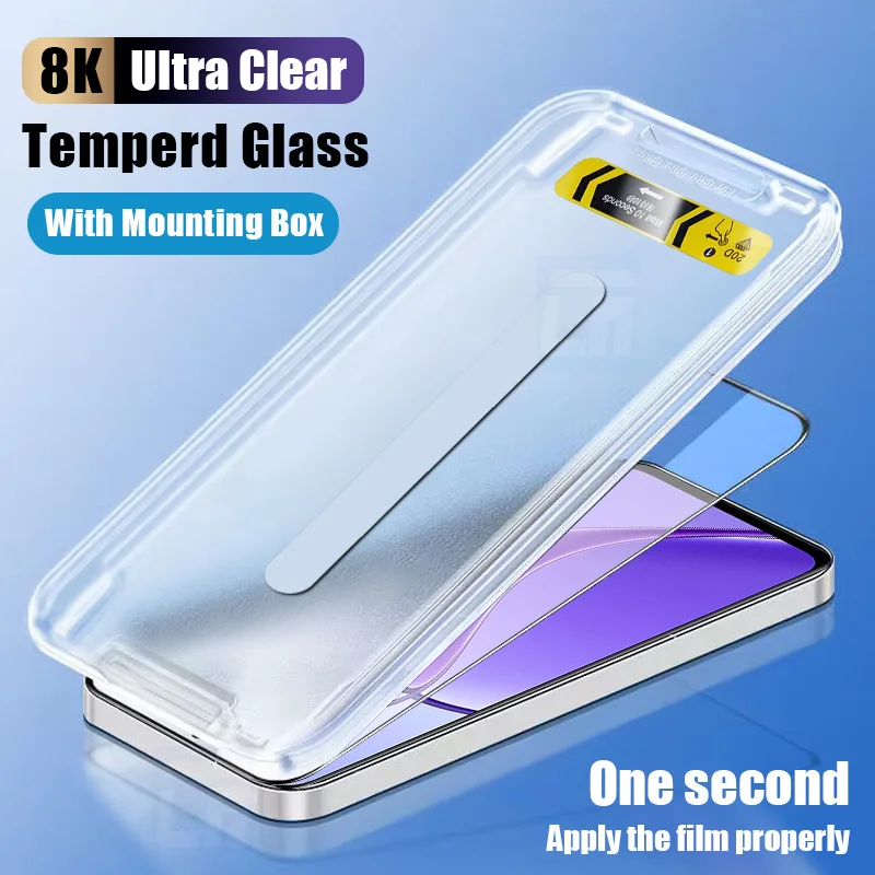 8KHD установка одним нажатием закаленное стекло для Realme 12 Plus Lite 11 4G 11x10s 10 5G 8 9 Pro V60 Note