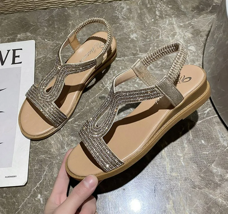 

Сандалии женские кожаные пляжные, босоножки на плоской подошве, роскошная дизайнерская Летняя обувь