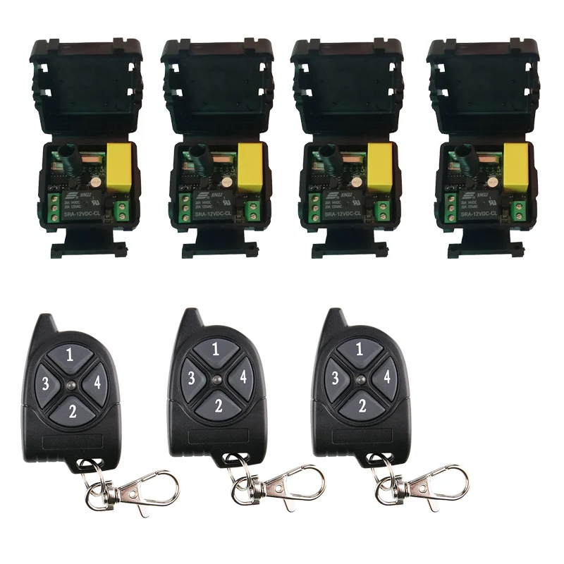 433 МГц AC 220 В 1CH Мини беспроводной радиочастотный пульт дистанционного управления