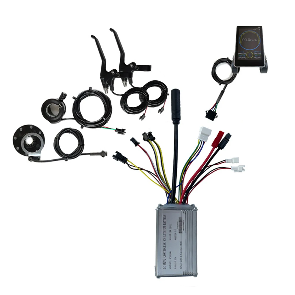

JN Controller LCD S6 Display Replacement 130X Throttle 15A 250W 8 PAS Accessory Bicycle Bike Conversion Brake Lever