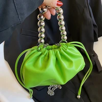 elegant womens smalll soft leahter cloud bag cute beading short handle shoulder crossbody bags 2022 purses and handbags luxury