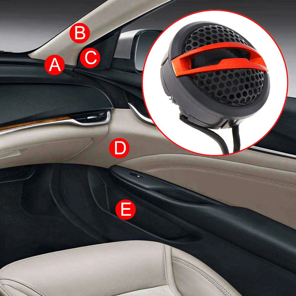 Пара автомобильных динамиков 58 мм/2 28 дюйма динамики с самоклеющейся основой