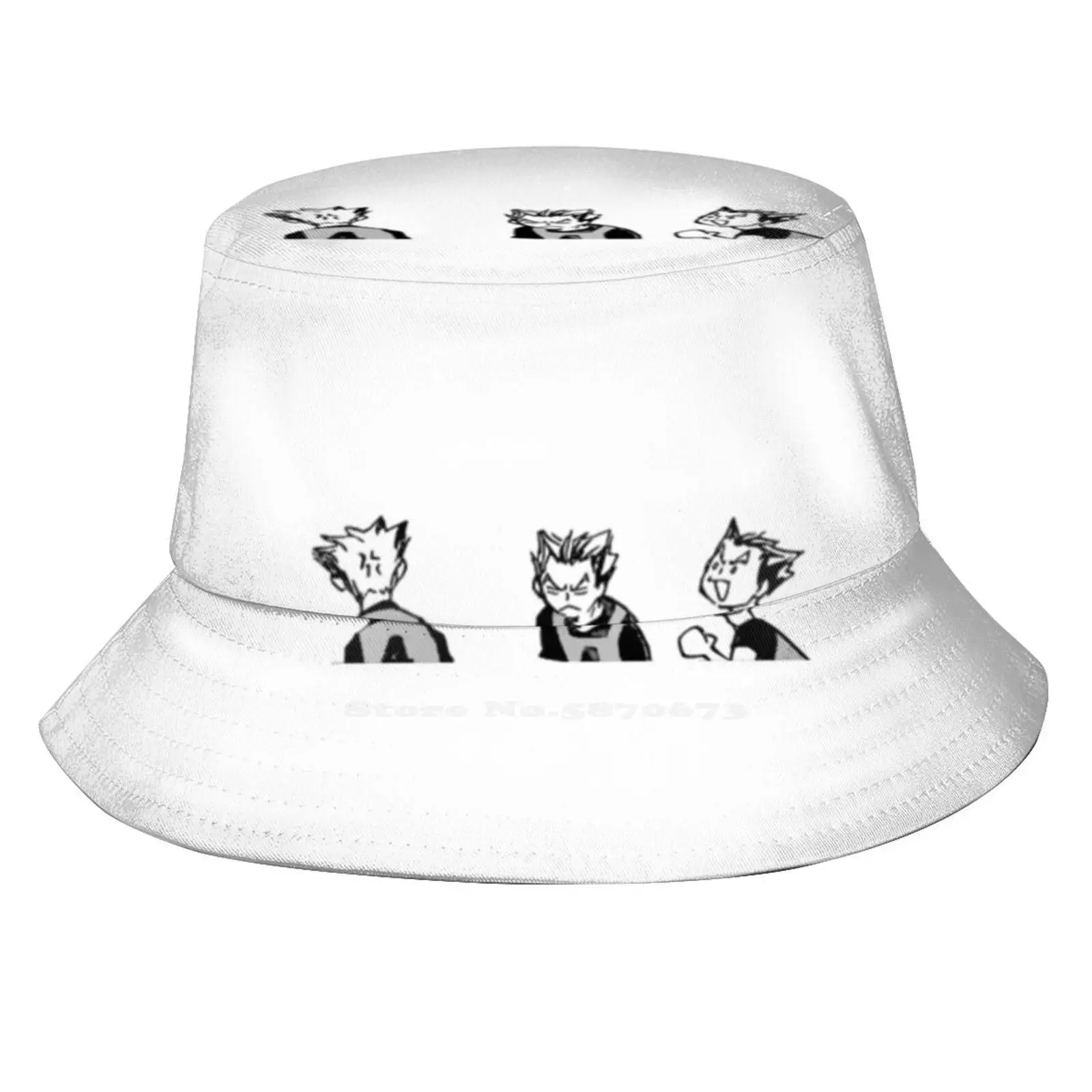 

Bokuto Print Bucket Hats Sun Cap Bokuto Koutarou Bokuto Kotaro Haikyuu Manga Anime Hq Black And White Bokuaka Volleyball Funny