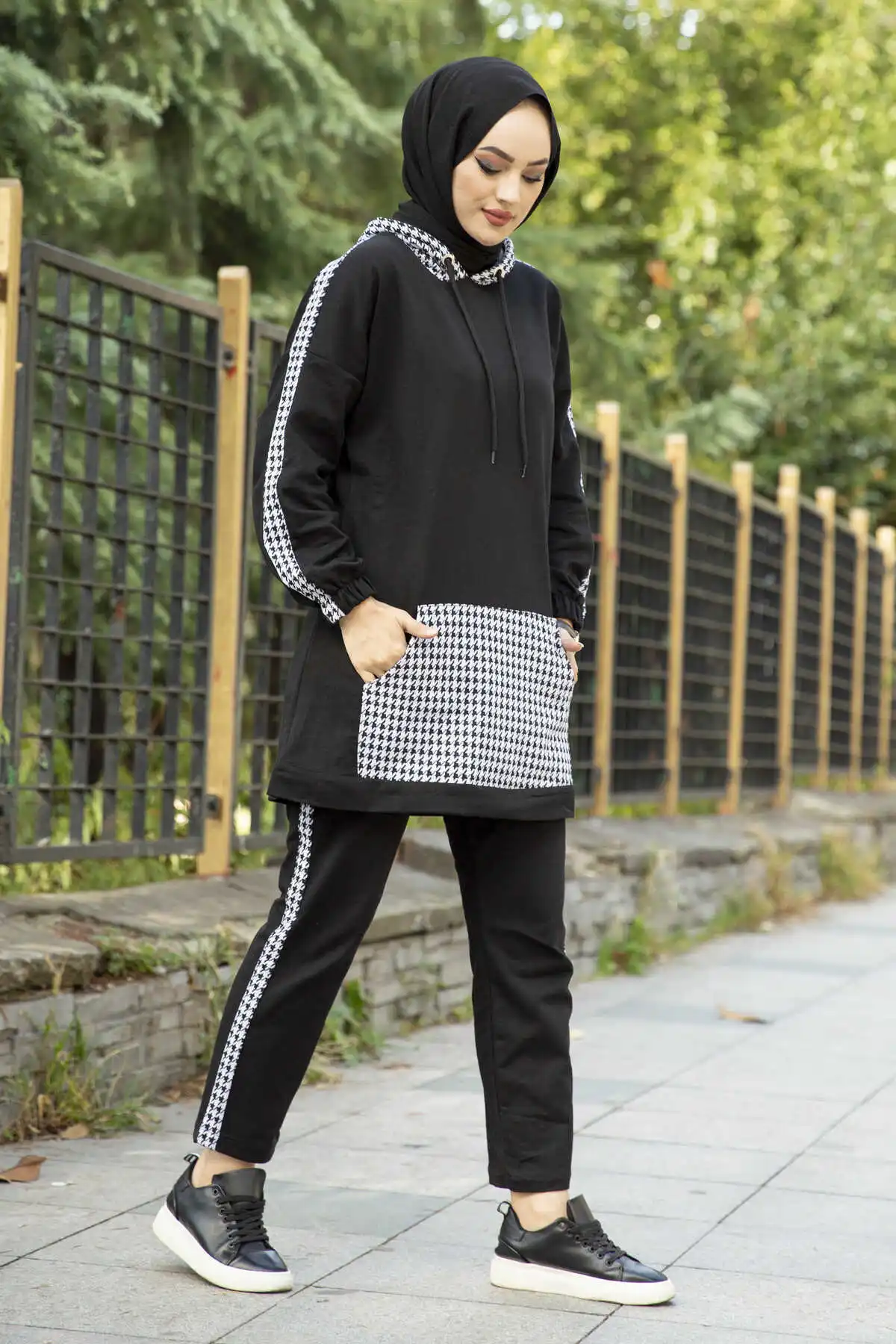 MDI Crowbar Detaylı долго костюм-черный