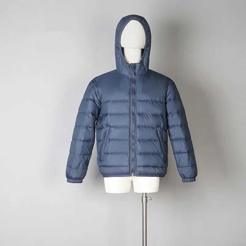 

Men's Down Jacket 2022 New Men Hooded Ultra Light 90% White Duck Down Coat Casual Classic Wind-Resistant Breathable Parkas