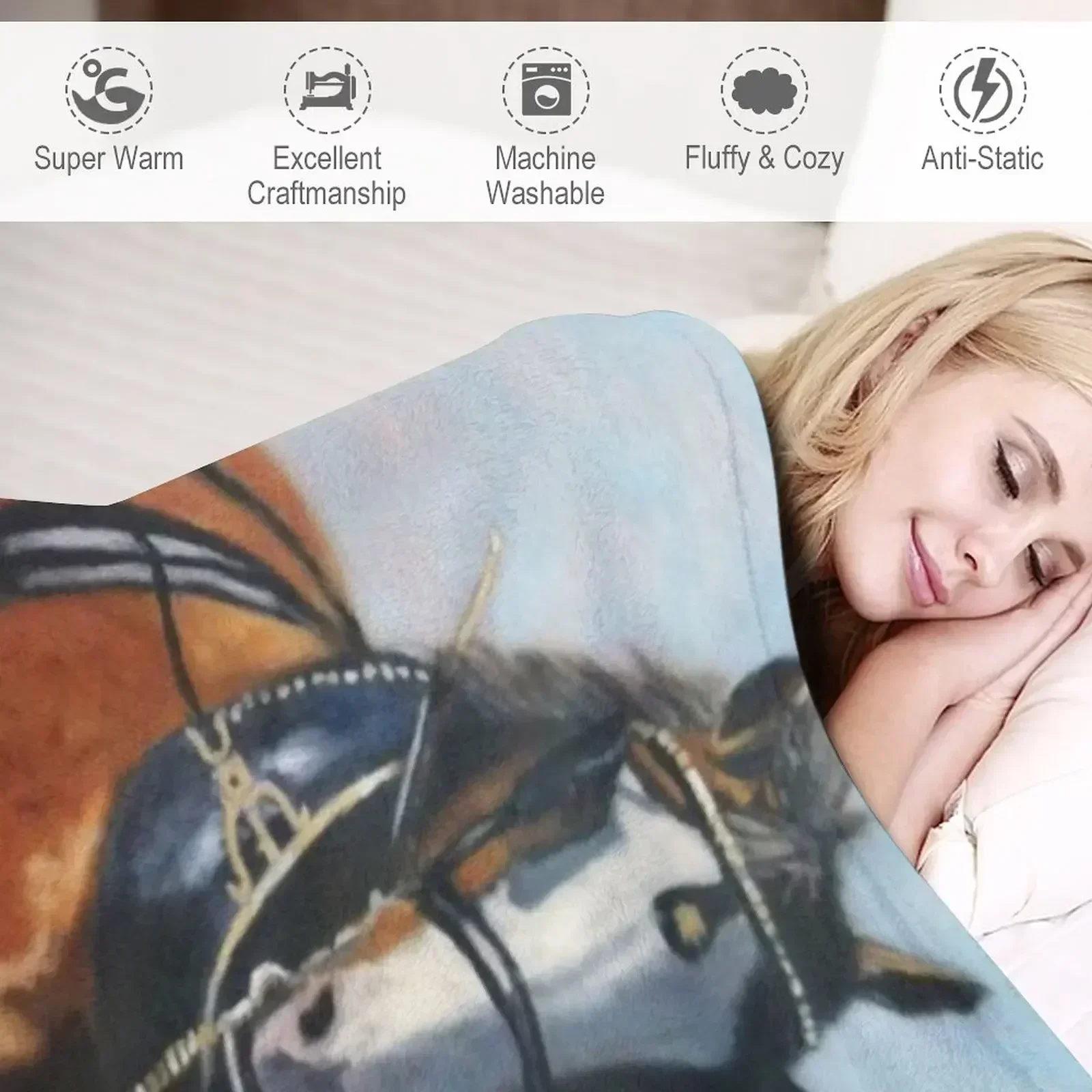 Кледидейл тяжелая лошадь. Одеяло идеи подарков на День святого Валентина Тяжелые