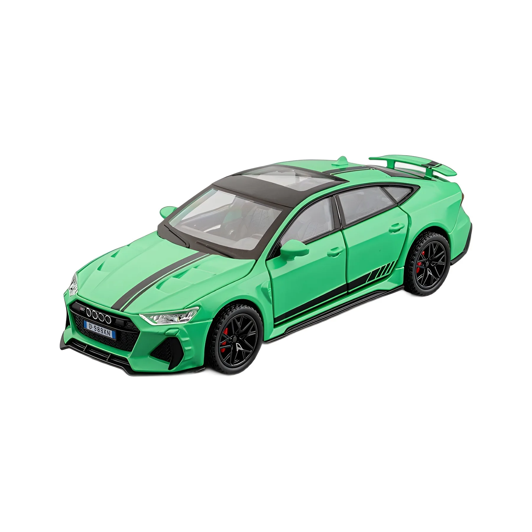 Модель спортивного автомобиля из сплава 1: 32 Audi RS7 со звуком искусственными