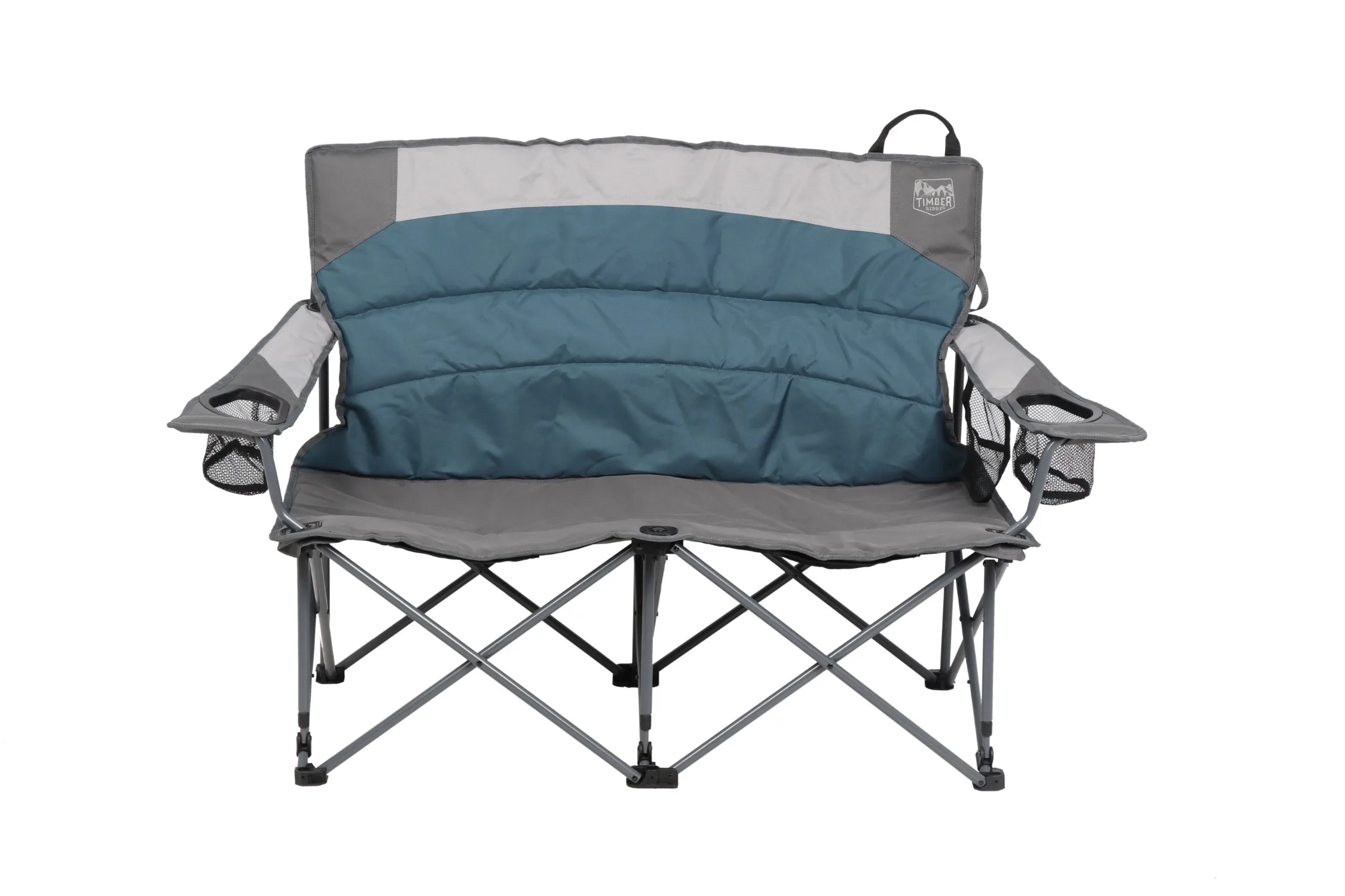 

Timber Ridge Spruce Duo Loveseat Camping Chair, Blue, Adult garden bench patio furniture