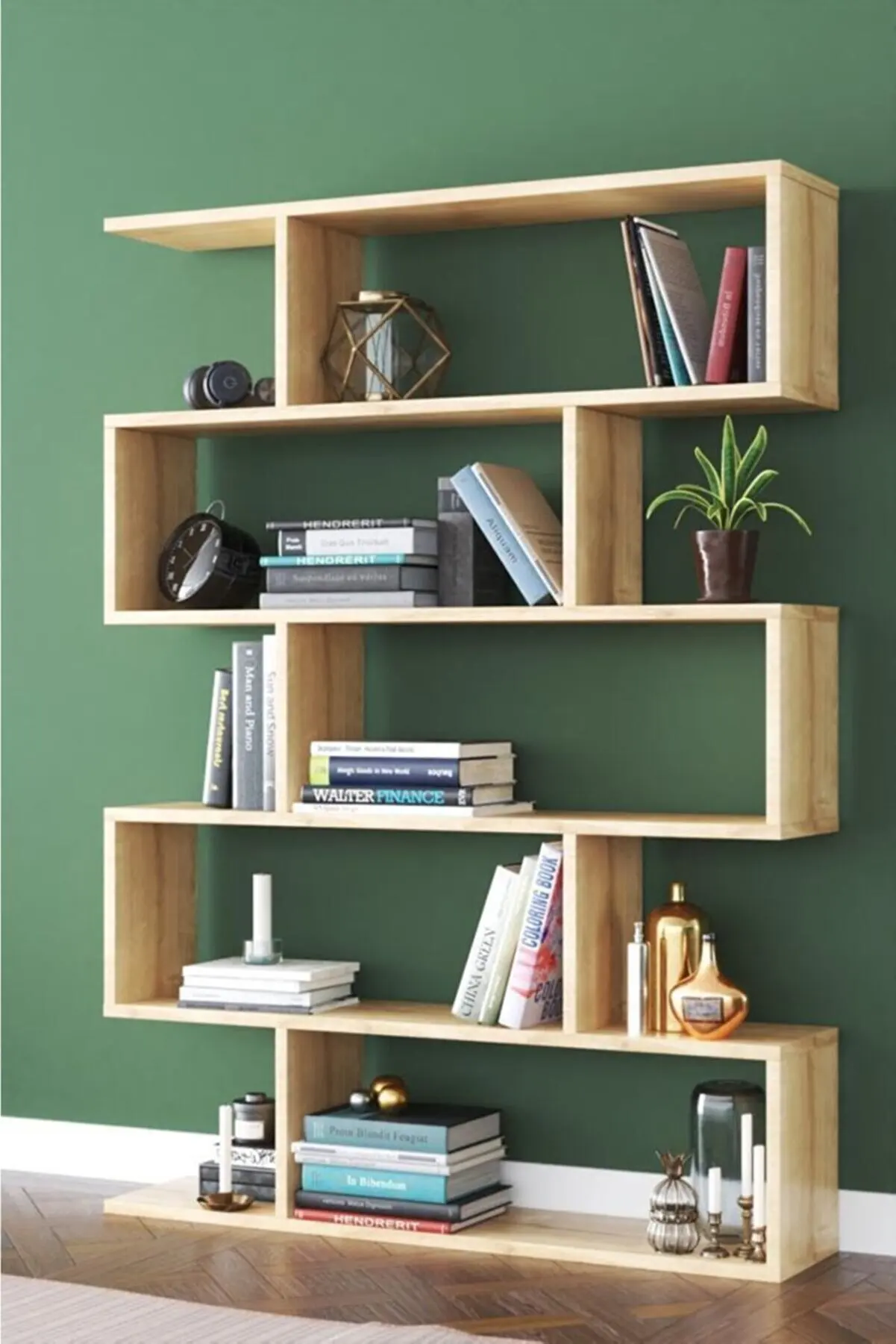 

Oak High quality chipboard BookShelf Bookcase Shelf Shelves Bookshelves Furniture Office Living Room Book Roof Interior Design