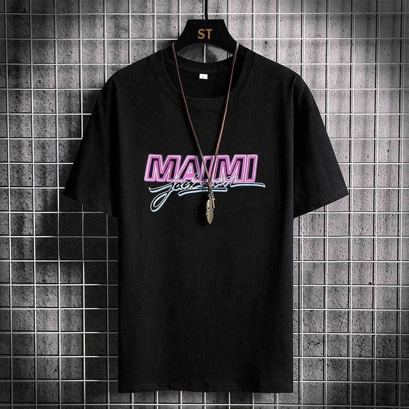 

Real shot 2021 short sleeve T-shirt men's fashion brand cotton men's white half sleeve clothes summer trend men's T-shirt