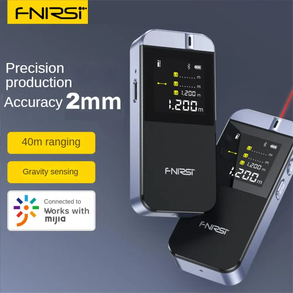 

FNIRSI IR40 Smart Laser Rangefinder 40M Digital Laser Tape Distance Meter Millimeter Accurate APP Photo Draw Measure Data Record