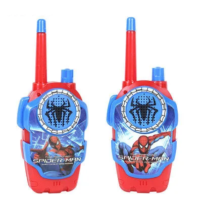 

Disney Frozen Marvel Spiderman Cartoon Anime Figure Radio Walkie-talkie Parent-child Outdoor Interactive Phone Game Games Toys