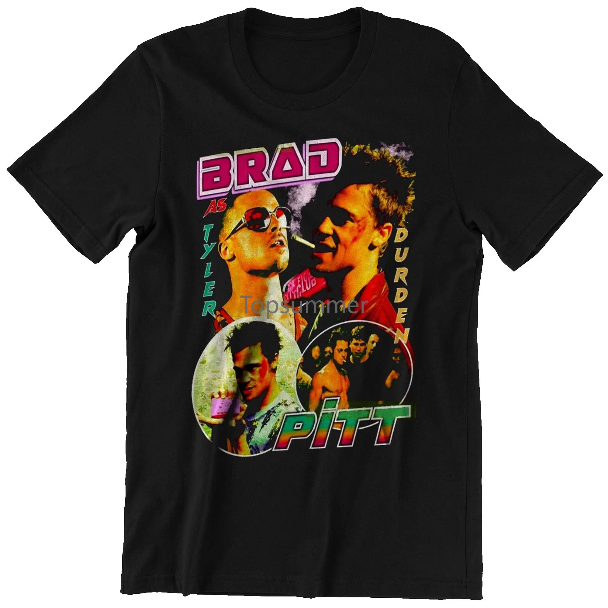 

Nirvan Fight Club Tyler Brad Pitt Unisex Tshirt