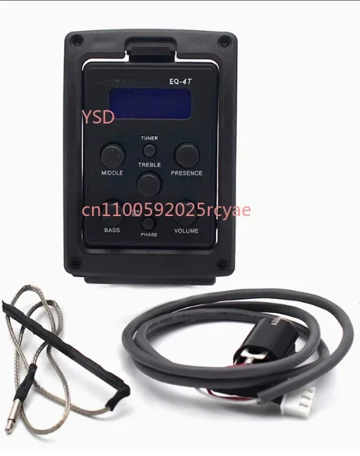 Эквалайзер для акустической гитары, 4-полосный, с регулировкой BASSMIDDLETREBLEPRES, LCD-дисплей, для фолк- и классических гитар, аксессуар EQ-4T (art.: 3920da8ca50ce) - 3920da8ca50ce