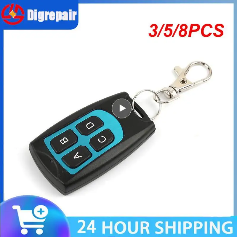 

3/5/8PCS Copy Code Remote 4 Channel Universal Door Remote Controller Wireless Remote Control Smart Home 433mhz