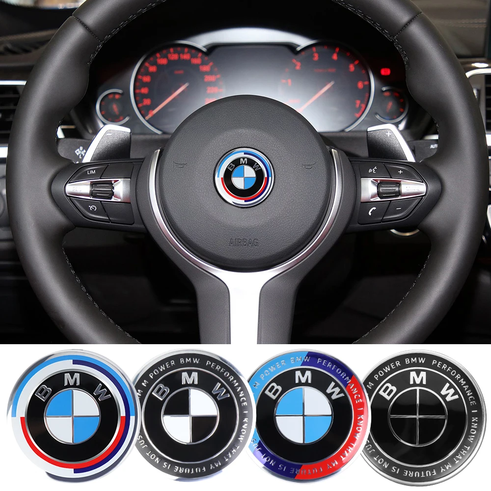 /46 mm zamienna plakietka samochodowa z emblematem na kierownicę do BMW G01 F10 F20 G30 F30 F31 E36 E87 E60 E46 E91