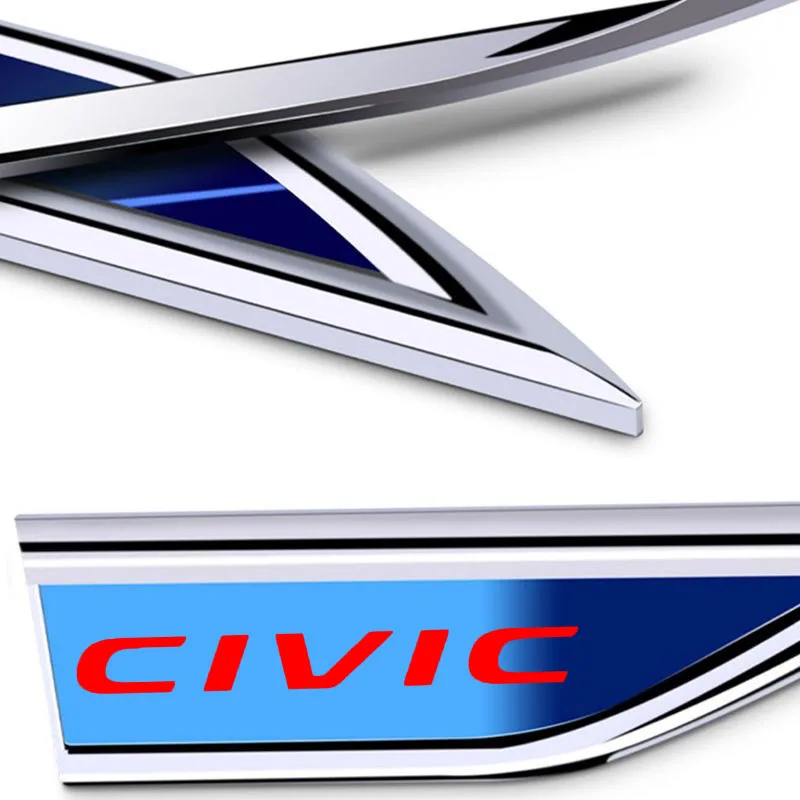 Фото Для Honda Mugen Power TYPE R Civic 10-го, 9-го, 8-го, 7-го поколений (2006-2010) Защитная наклейка на кузов автомобиля, боковой спойлер, эмблема. №1