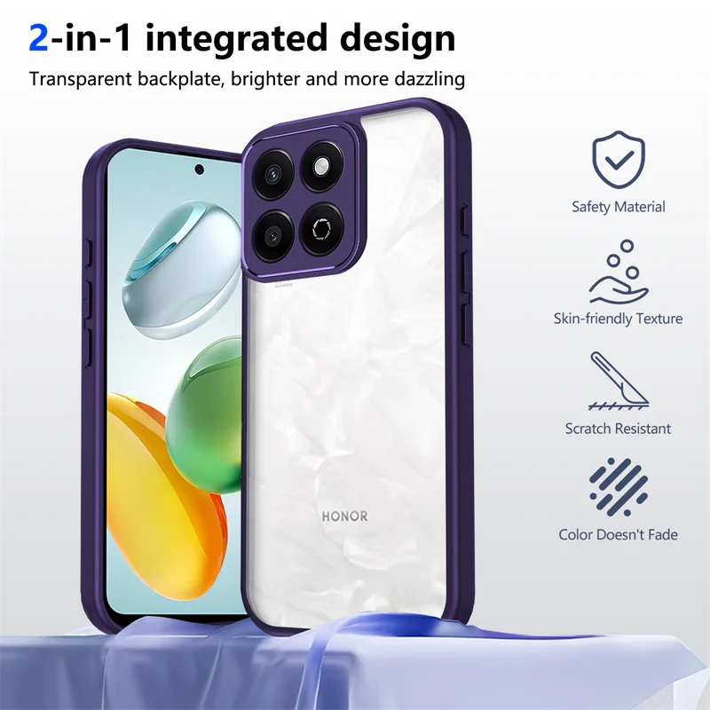 Фото Чехол Honor X8B 4G LLY LX1 LX2 LX3, противоударный бампер из ТПУ с прозрачной задней крышкой, чехол для телефона Honor X8B HonorX8B 4G №1