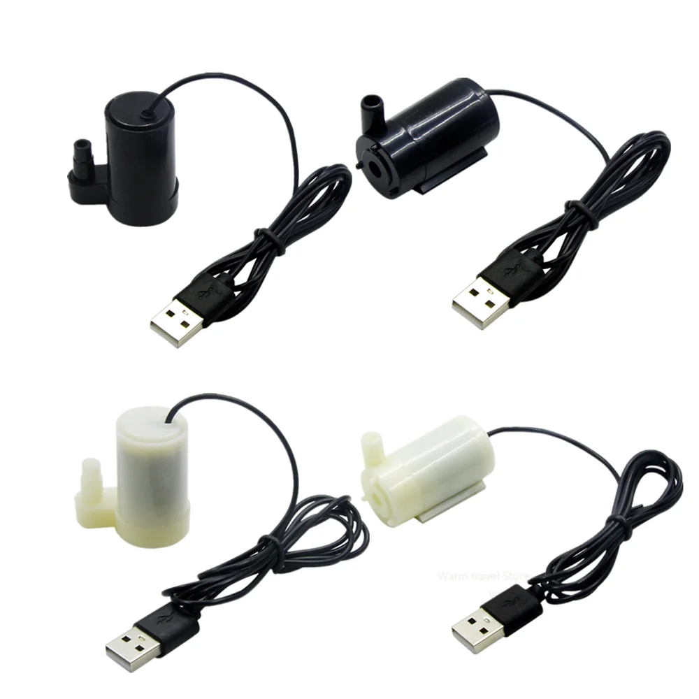 

USB 5V Low Voltage Small Water Pump Micro Mini Submersible Pump Ultra Quiet Usb Hydroponic Vegetable Planting Craft Fountain