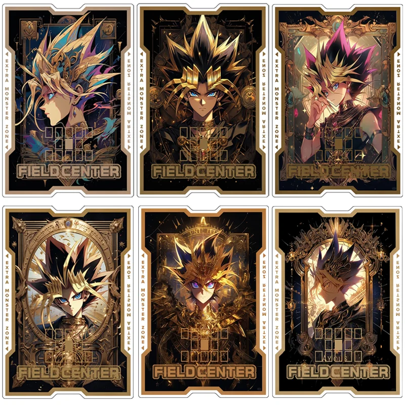 Фото Самодельные оригинальные аниме-игры, окружающие карты Yugioh, карты с полевым центром, Tcg Ip Masquerena, черная акриловая перегородка для карт, подарок №1