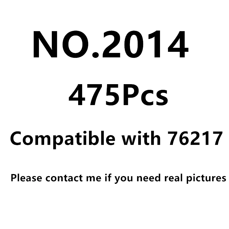 

В наличии 2014 476 шт., Детский конструктор «I Am groстос», совместимый с 76217, детали для мальчиков, развивающие игрушки, модель персонажа, рождестве...