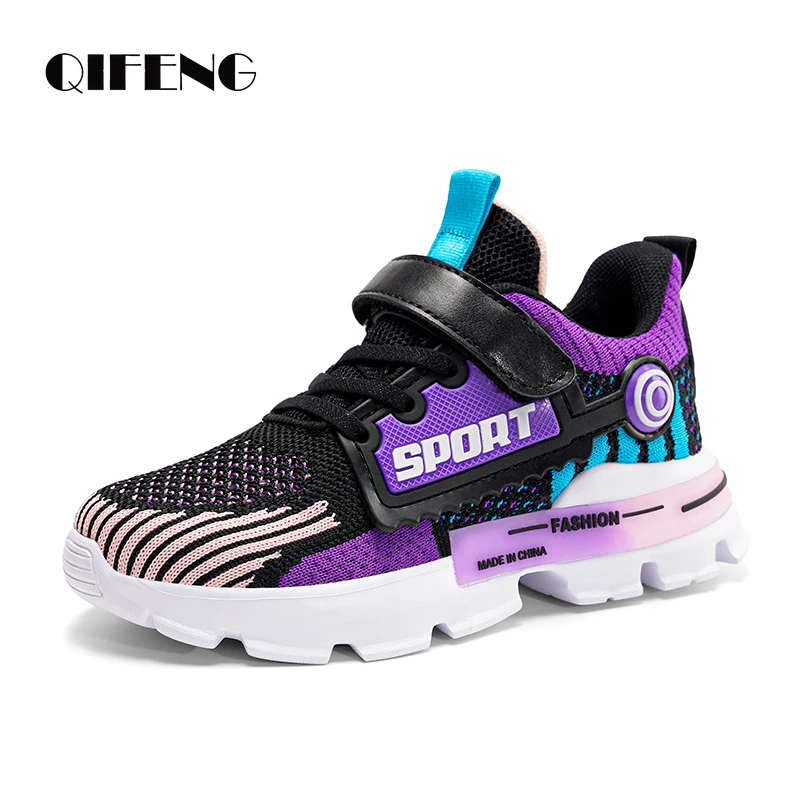 2022 Girls Fashion Casual Shoes Light Mesh Sneakers Kids Summer Children Tenis Cute Sport Cartoon Net Running Footwear 6 7 8 9