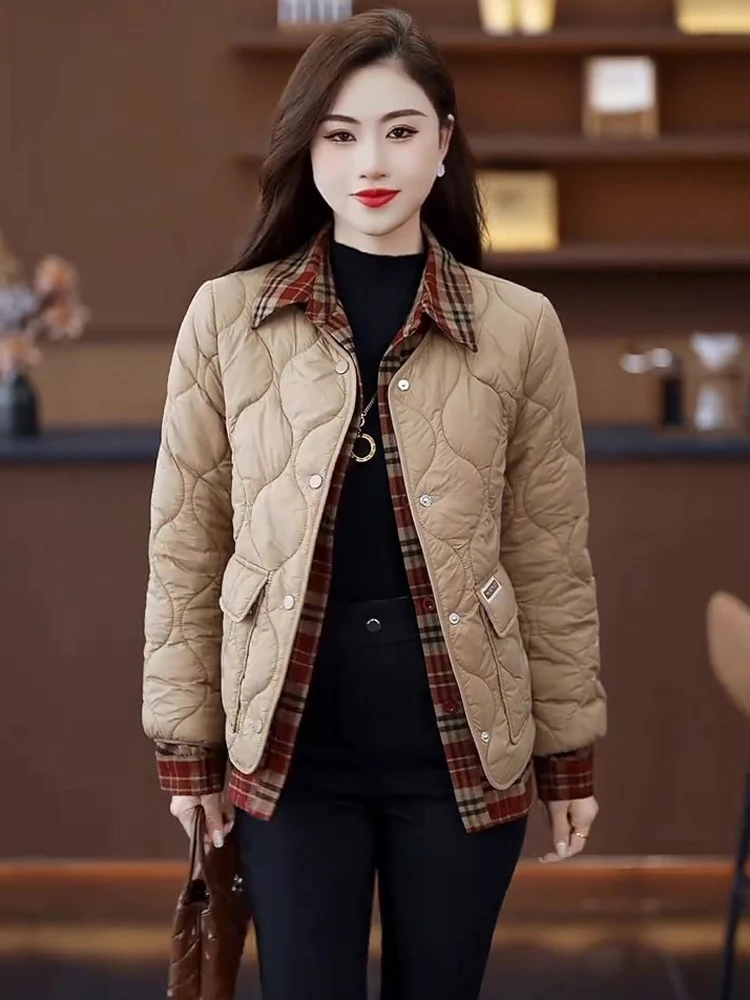 Зимнее теплое женское пальто на хлопковой подкладке новинка 2024 модный