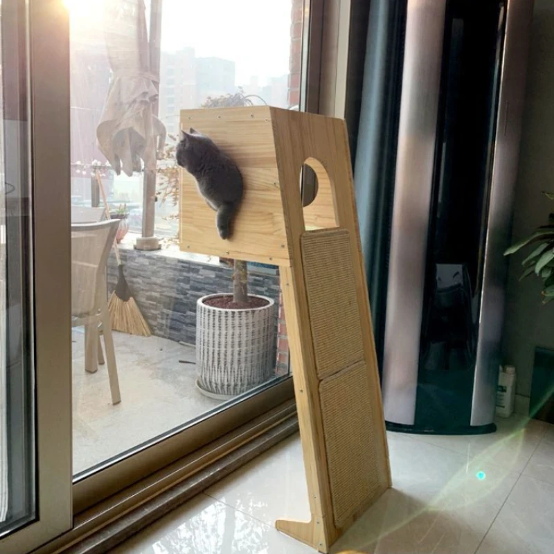 Когтеточка для кошек солнцезащитное гнездо на стене большая башня из массива