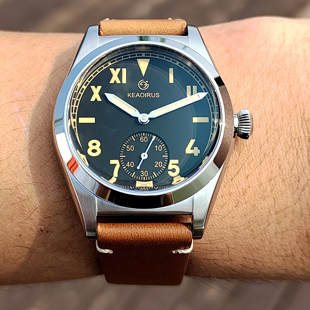 

Bubbleback Watch 36mm NH38 Men Automatic Mechanical Wristwatches Vintage Sports Watches Homage Luminous 20Bar Water Resistant