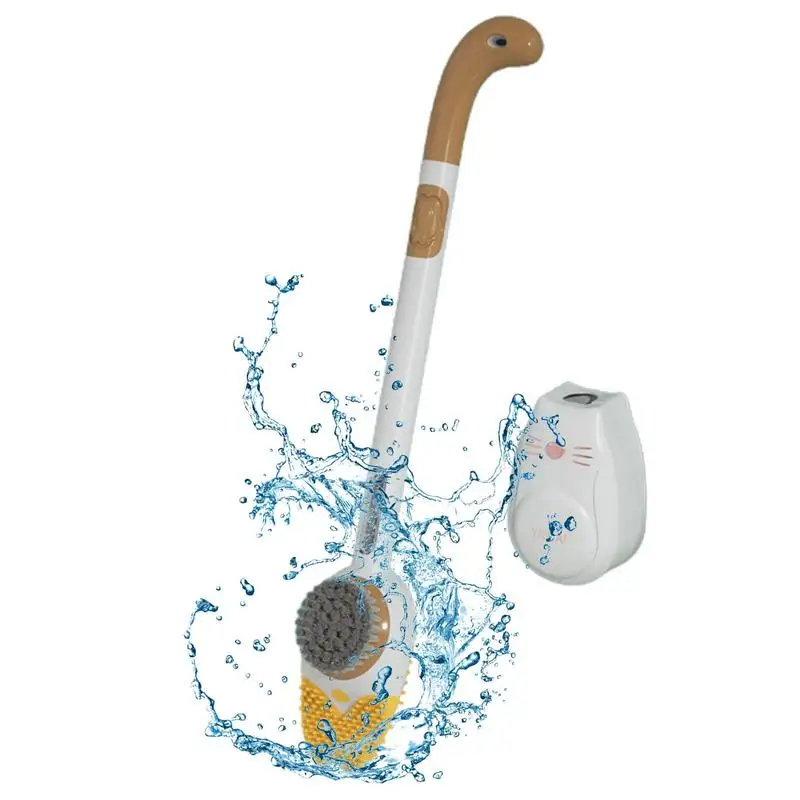 

Симпатичная в форме кошки щетка для чистки туалета с дозатором жидкого мыла, многофункциональная Улучшенная эргономичная щетка для чистки ...