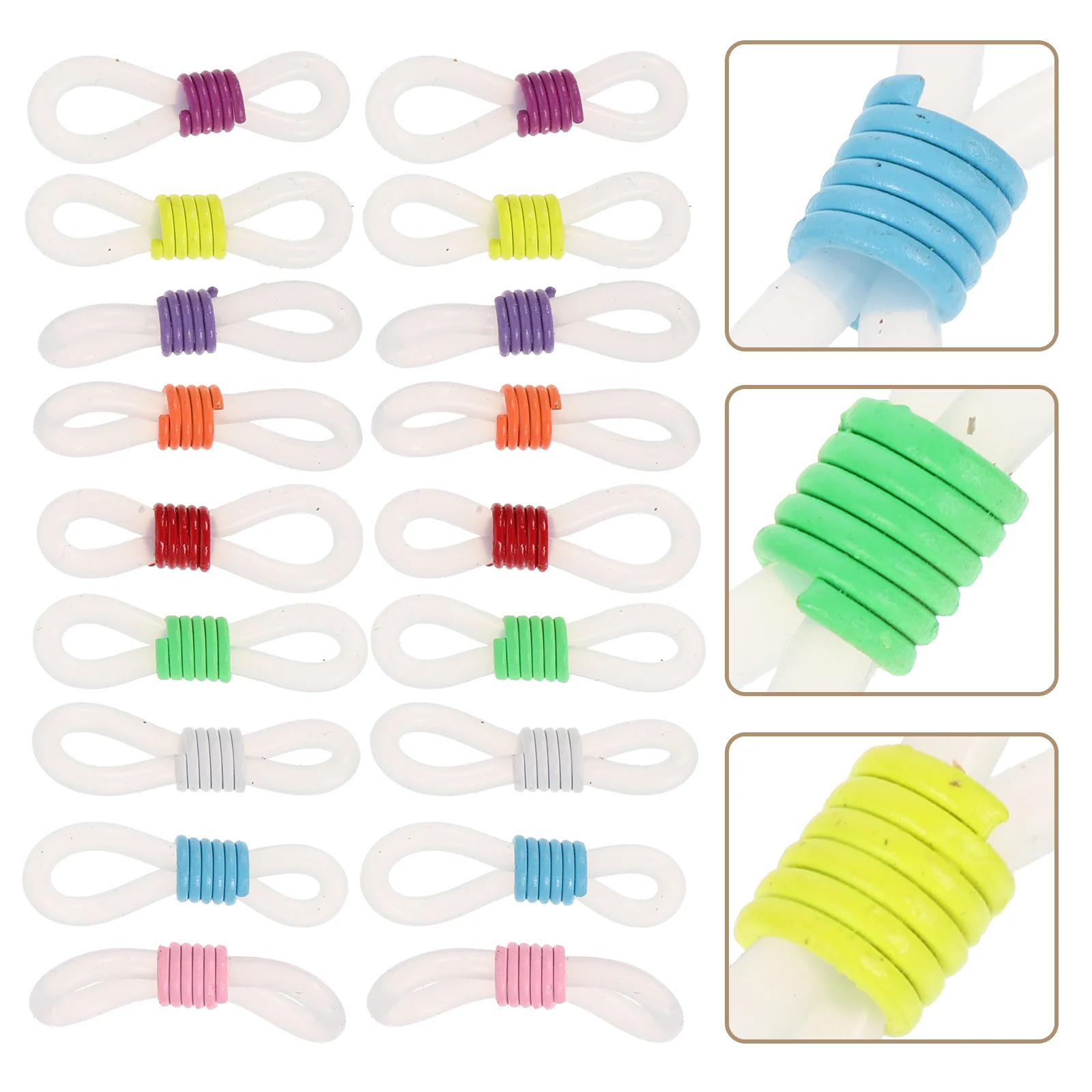 100 шт. веревка для очков ушной крючок соединительная цепочка резиновые Концевики