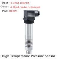 high temperature pressure sensor converter transmitter 4 20ma output sensors dc24v power supply