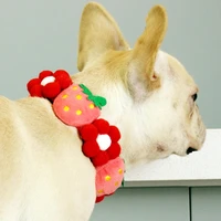 dog scarf adjustable fruit collar pet decoration collar saliva towel necklace scarf pet supplies puppy cat bulldog corgi neck