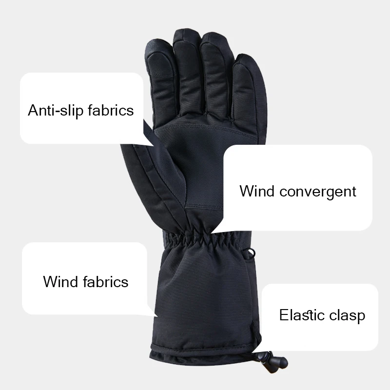 Перчатки для мотогонок с подогревом водонепроницаемые сенсорным экраном на