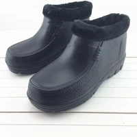 waterproof shoes thick man non slip lightweight woman eva integrated garden kitchen warm foam rain boots labor protection shoes