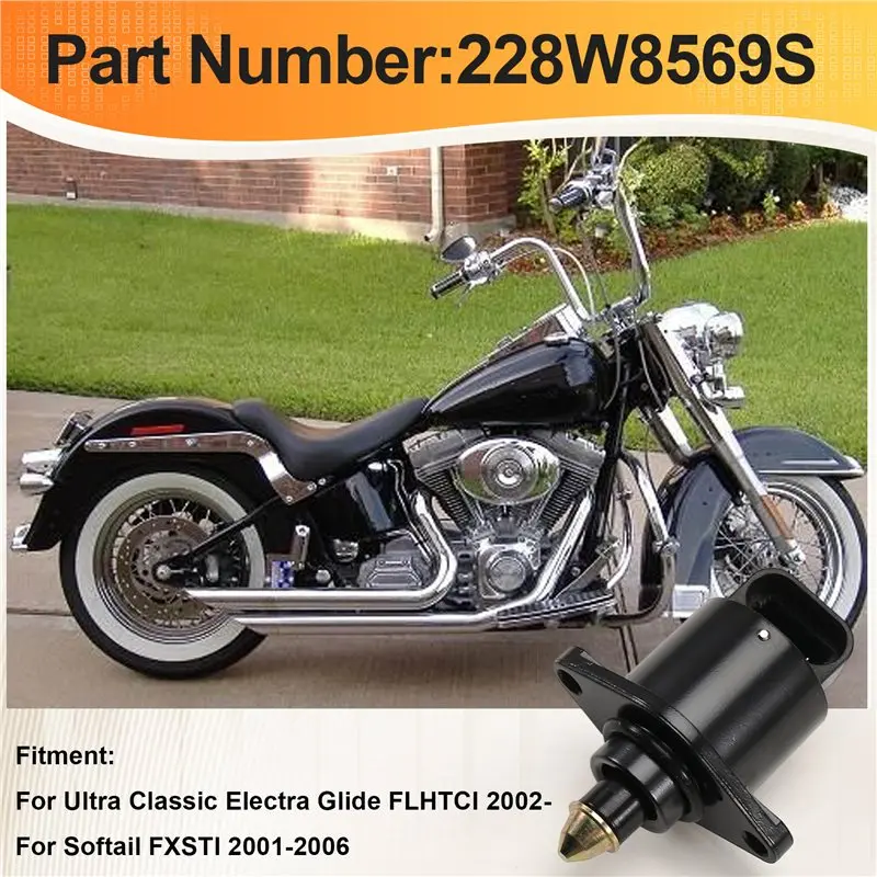 Электромагнитный клапан холостого хода для мотоциклов (228W8569S) для Softail FXSTI, Ultra Classic, Electra Glide FLHTC (art.: 3920db98e4f2f) - 3920db98e4f2f
