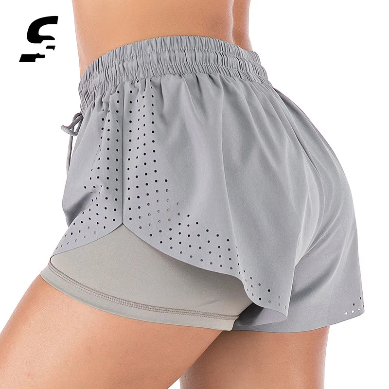 Купи Women Gym Workout Shorts Fitness Yoga Spandex Quick-dry Breathable Sport Shorts Women Running Gym Leggings Yoga Athletic Pants за 811 рублей в магазине AliExpress