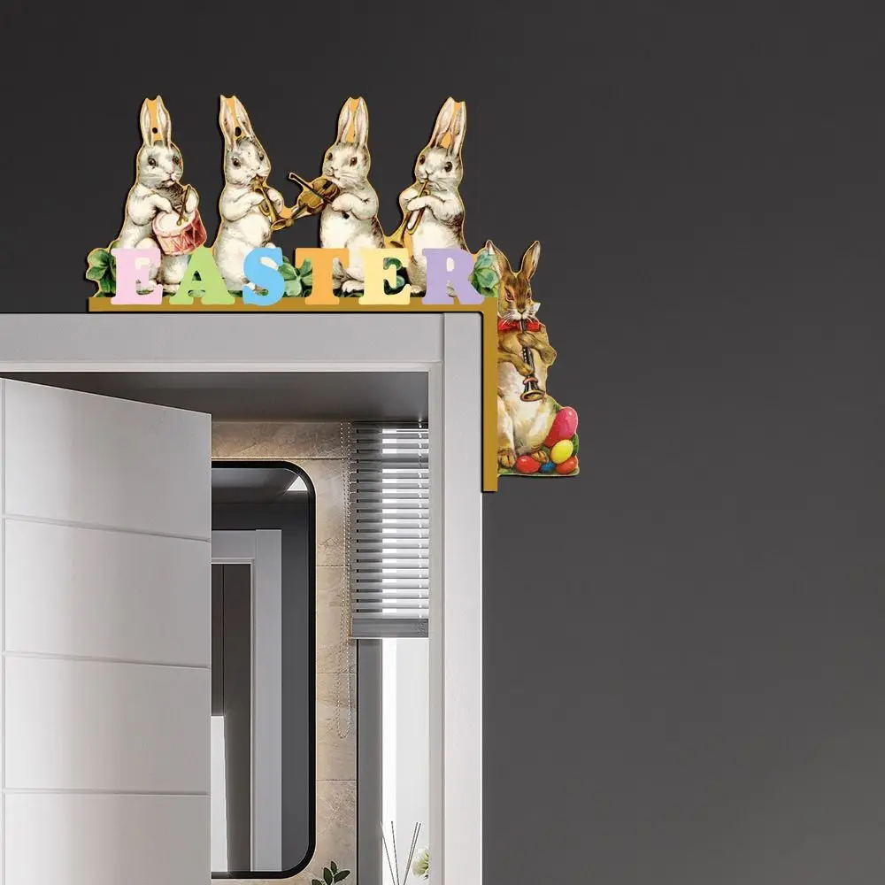 Пасхальные наклейки на дверь деревянные