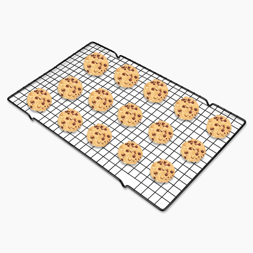 HOOMIN Bakeware Cookie Biscuits Bread Cake Cooling Rack Grid Net Baking Tools Drying Stand Cooler Holder Metal Nonstick |