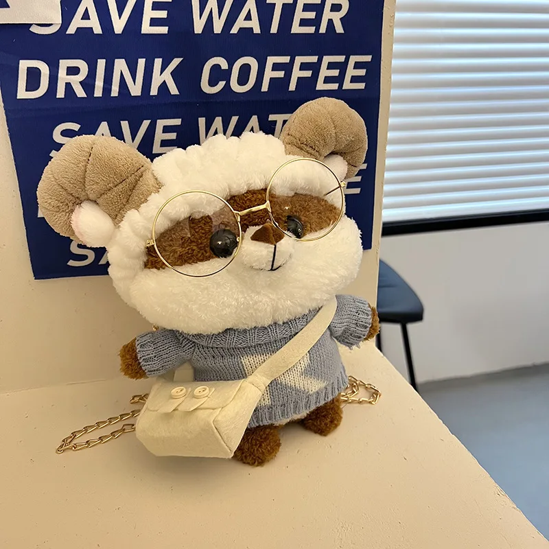 Children Cute Plush Small Bag Girl Boy 2022 New Cartoon Doll Bag All-match Chain Shoulder Diagonal Bag