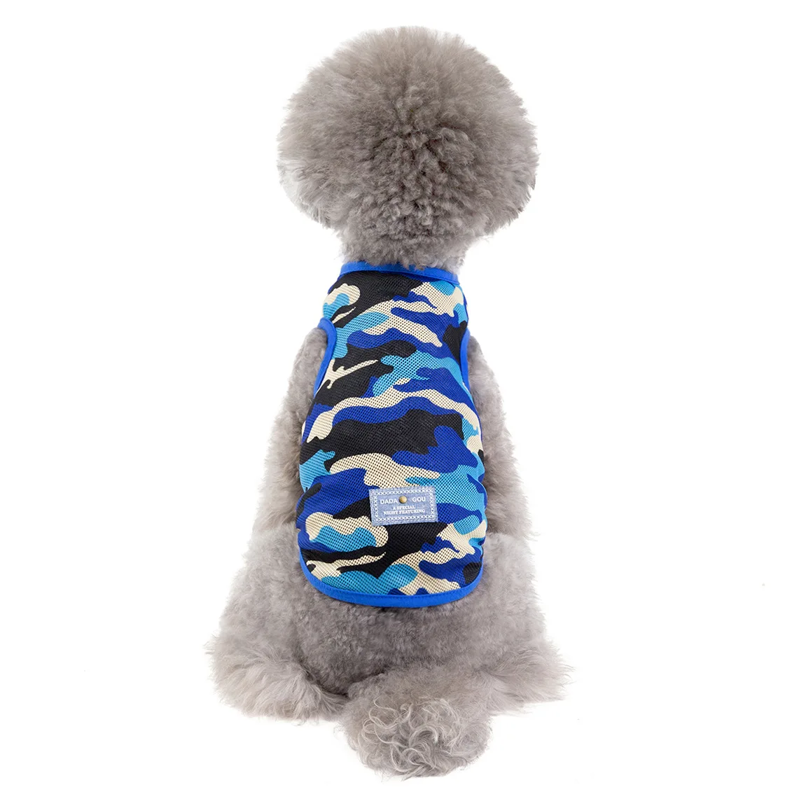 

Dog clothes pet clothes summer new camouflage mesh tank top Teddy dog cat waistcoat thin summer clothes