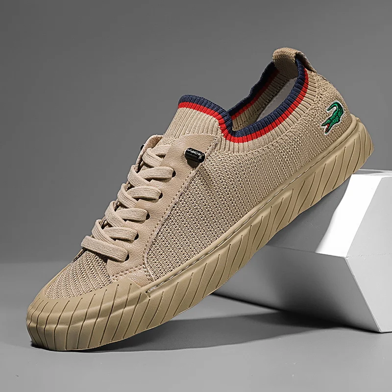 

Мужские кроссовки без шнуровки, дышащие лоферы на плоской подошве, Повседневная модная Роскошная обувь, лето